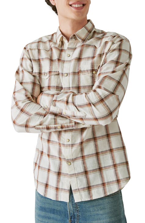 Lucky Brand Plaid Gauze Button-Up Shirt, Nordstromrack in 2023