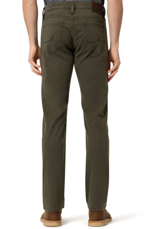 Shop 34 Heritage Courage Straight Leg Twill Pants In Dark Olive Twill