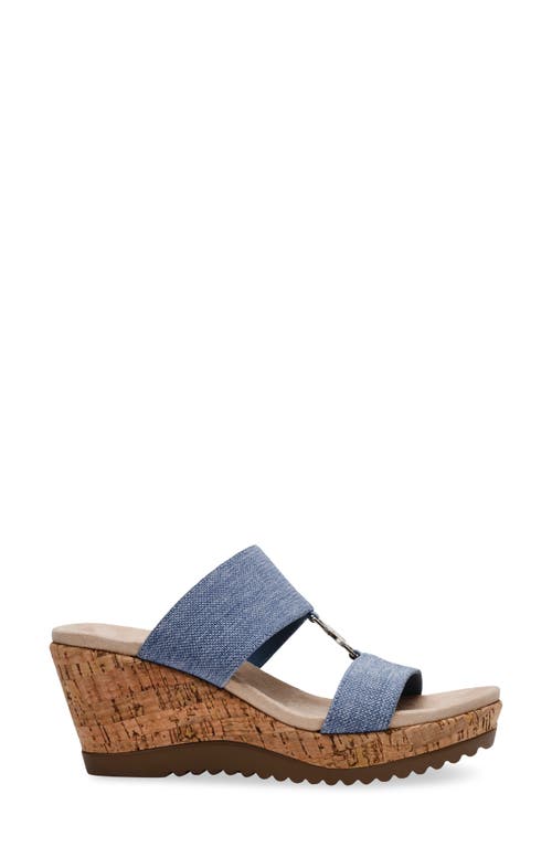 Shop Anne Klein Rikki Platform Wedge Sandal In Denim