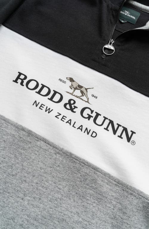 Rodd & Gunn Hillop Half Zip Rugby Pullover In Vapour