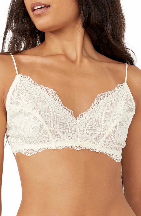 Cassie Padded Lace Bralette - Ivory