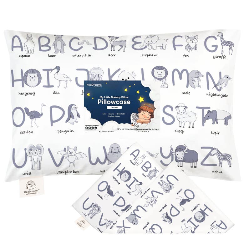 Keababies Printed Toddler Pillowcase 13x18" In Alphamals
