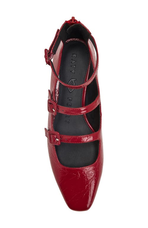 Shop Katy Perry Confidant Mary Jane Flat In Crimson Red