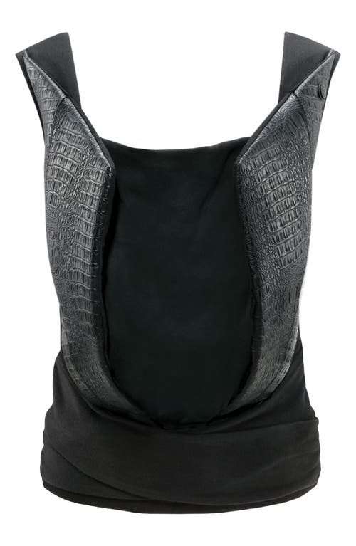 CYBEX Yema Stardust Faux Leather Trim Baby Carrier in Black at Nordstrom