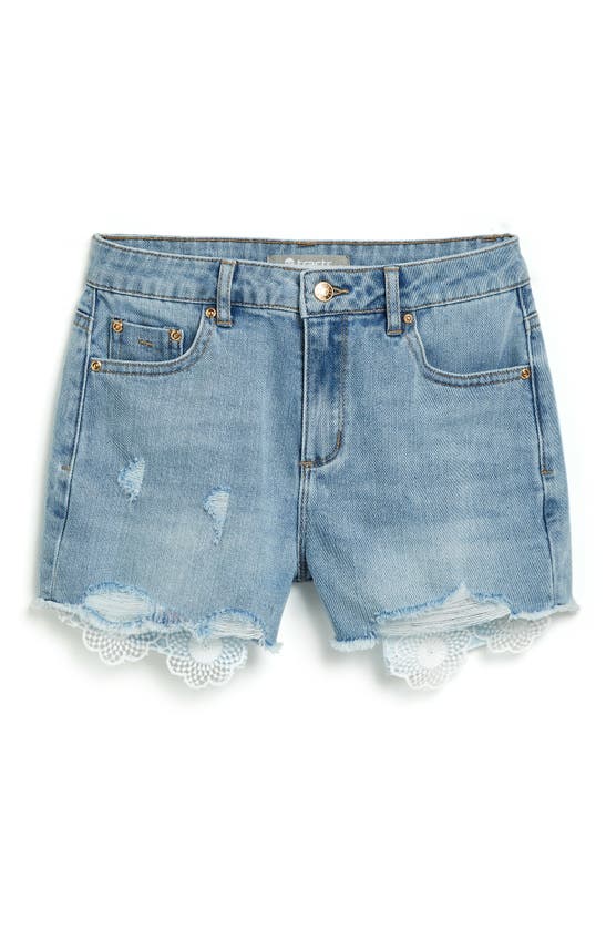 Shop Tractr Kids' Distressed Cutoff Denim Shorts In Indigo