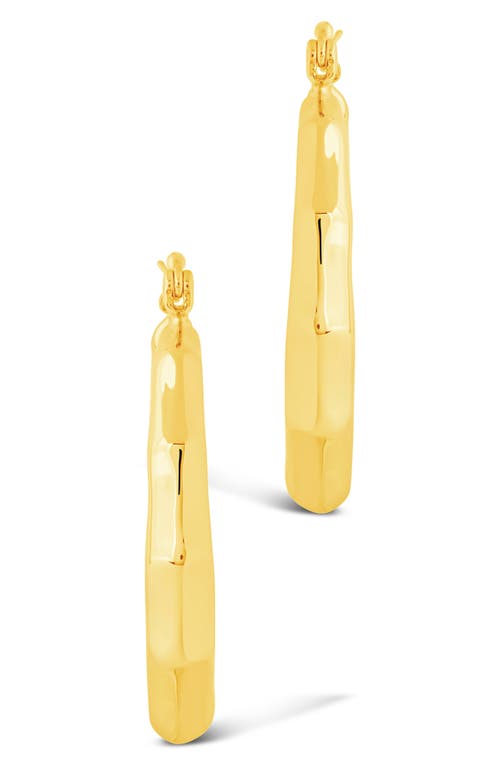 Sterling Forever Zia Door Knocker Hoop Earrings In Gold
