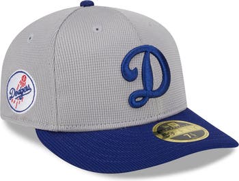 Men's New Era Gray Los Angeles Dodgers 2024 Batting Practice Low Profile  59FIFTY Fitted Hat