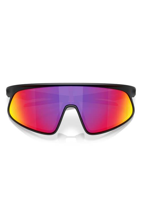 Shop Oakley Rslv 149mm Prizm™ Shield Sunglasses In Black Grey