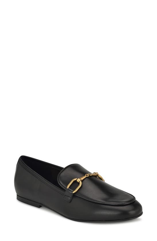 Nine West Brayci 3 Womens Embellished Slip On Loafers In Black