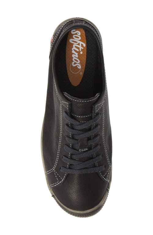 Softinos By Fly London Isla Sneaker In Black Smooth Leather