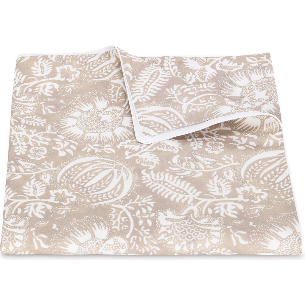 Matouk Granada Cotton Percale Duvet Cover In Neutral