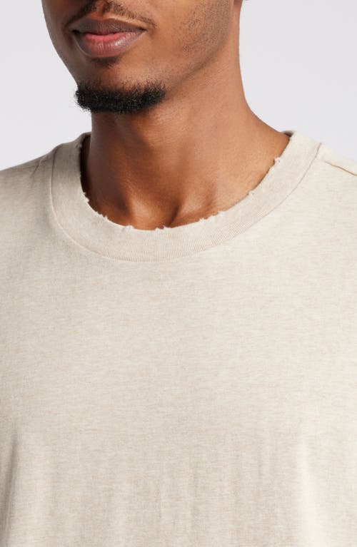 Shop Elwood Core Crop Organic Cotton Tee In Oatmeal