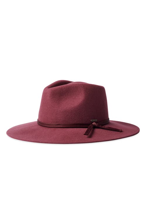 Joanna Packable Wool Hat in Mahogany