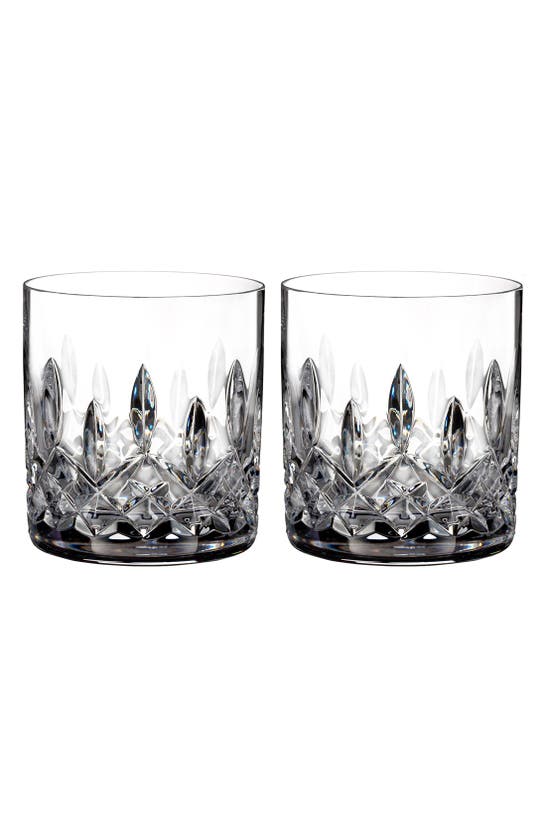 Shop Waterford Lismore Connoisseur Set Of 2 Lead Crystal Straight Sided Tumblers In Clear