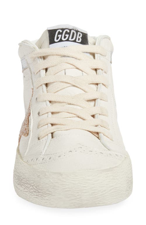 Golden Goose Midstar Sneaker In White/gold