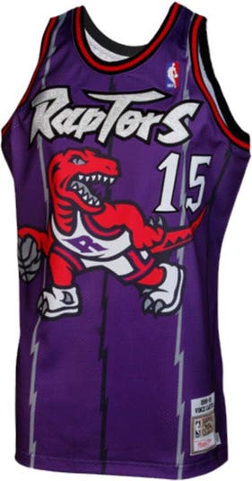 Toronto Raptors Vince Carter Purple Black Throwback Jersey