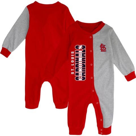 Outerstuff Newborn & Infant White/Heather Gray St. Louis Cardinals Little Slugger Two-Pack Bodysuit Set at Nordstrom, Size 3-6 M