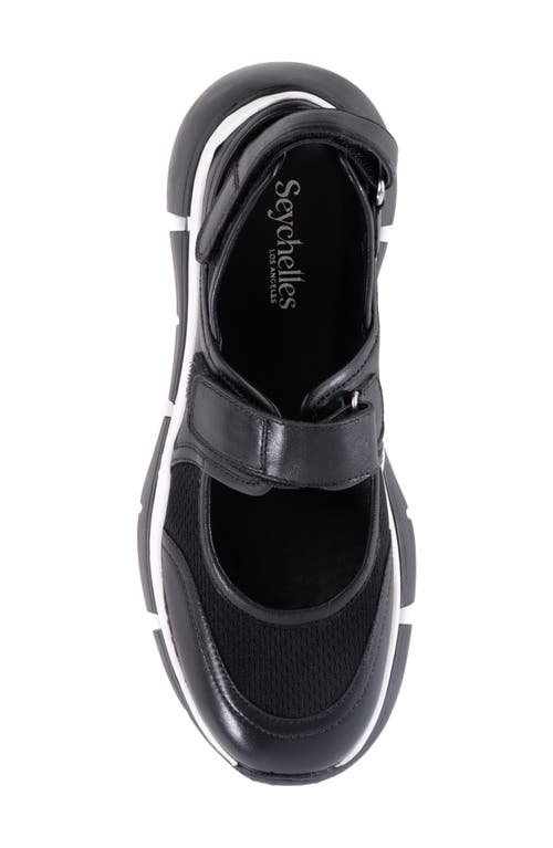 Shop Seychelles Track Star Sneaker In Black/black Leather