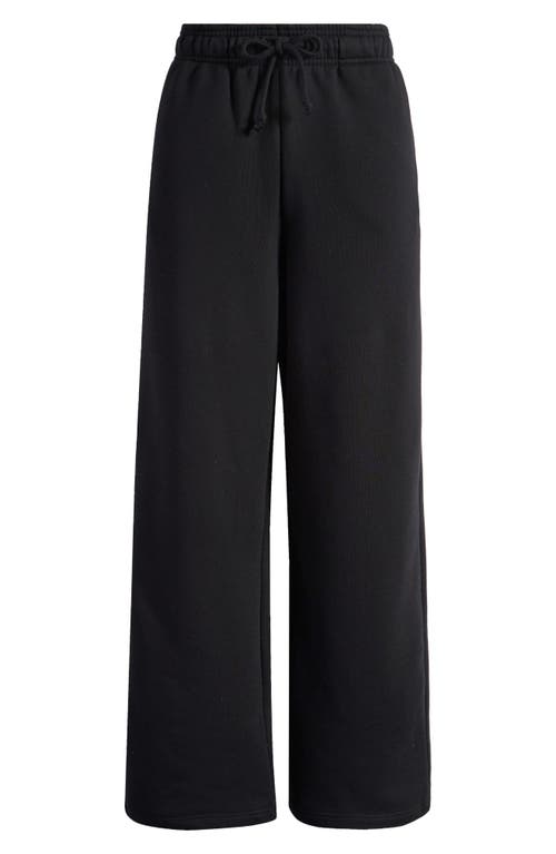 Shop Topshop Straight Leg Joggers In Black