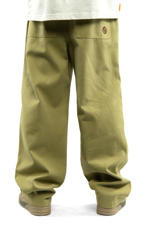 Shop Round Two Cotton Twill Flight Pants In Pale Green