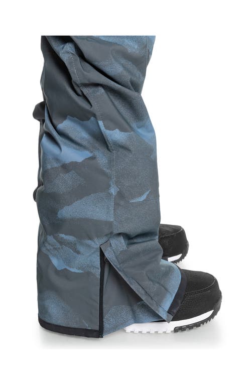 Quiksilver Utility Waterproof Snow Bibs In Mountain Spray Flint Stone