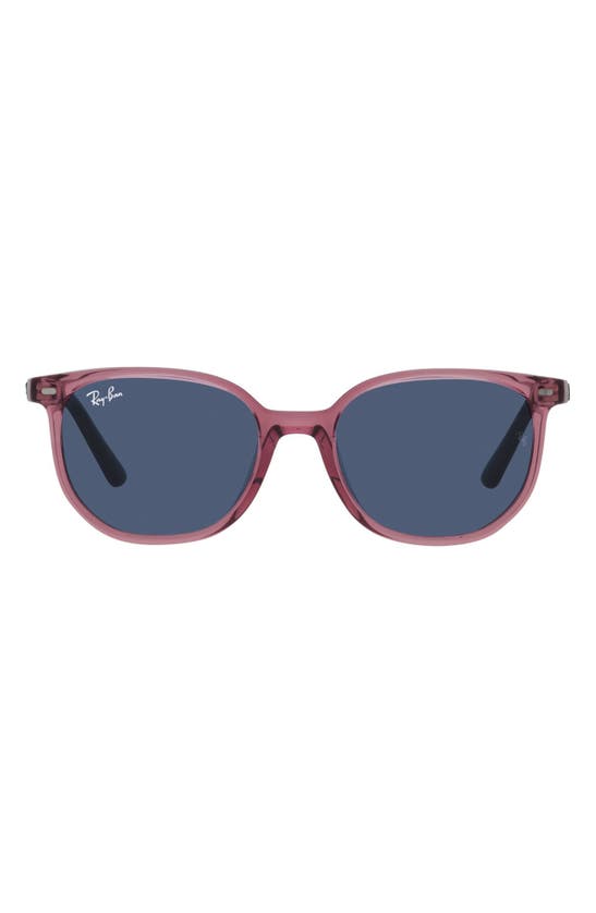 Ray Ban Kids' Elliot Junior 46mm Square Sunglasses In Trans Pink