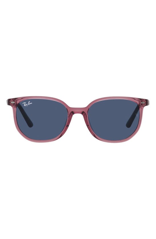 Ray Ban Ray-ban Kids' Elliot Junior 46mm Square Sunglasses In Trans Pink