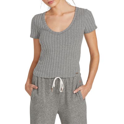 Volcom Lived In Lounge Tee, Grey