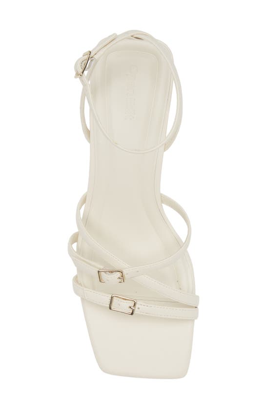Shop Open Edit Iliana Ankle Strap Sandal In Ivory Egret
