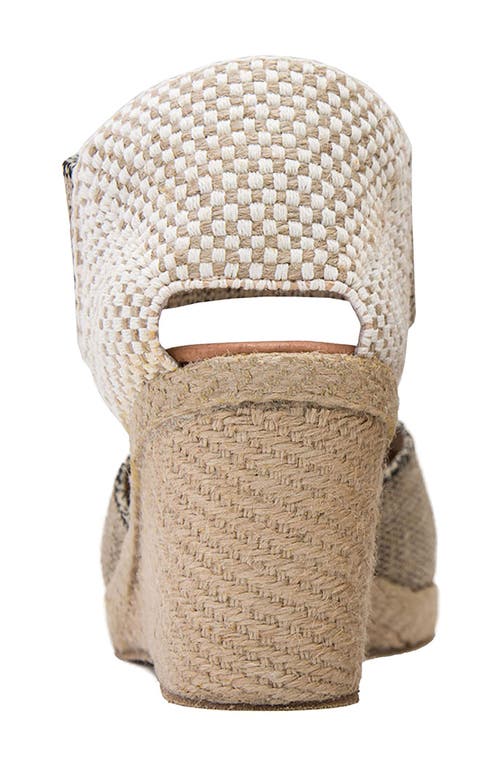 Shop Andre Assous André Assous Anouka Espadrille Wedge Sandal In Black/beige