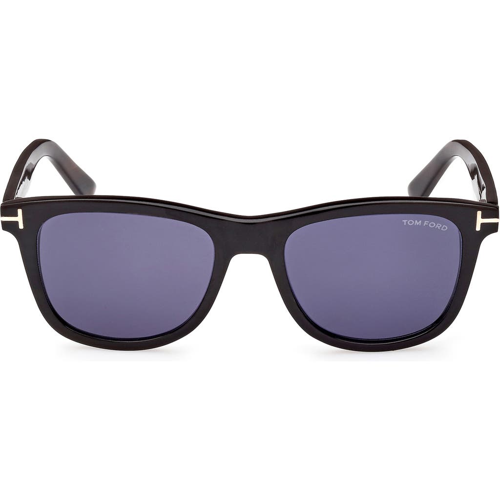 Tom Ford 53mm Polarized Square Sunglasses In Blue