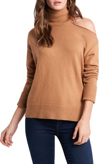 Turtleneck sweater with 2024 one shoulder cut out