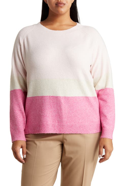 Doffy Colorblock Recycled Blend Sweater (Plus)