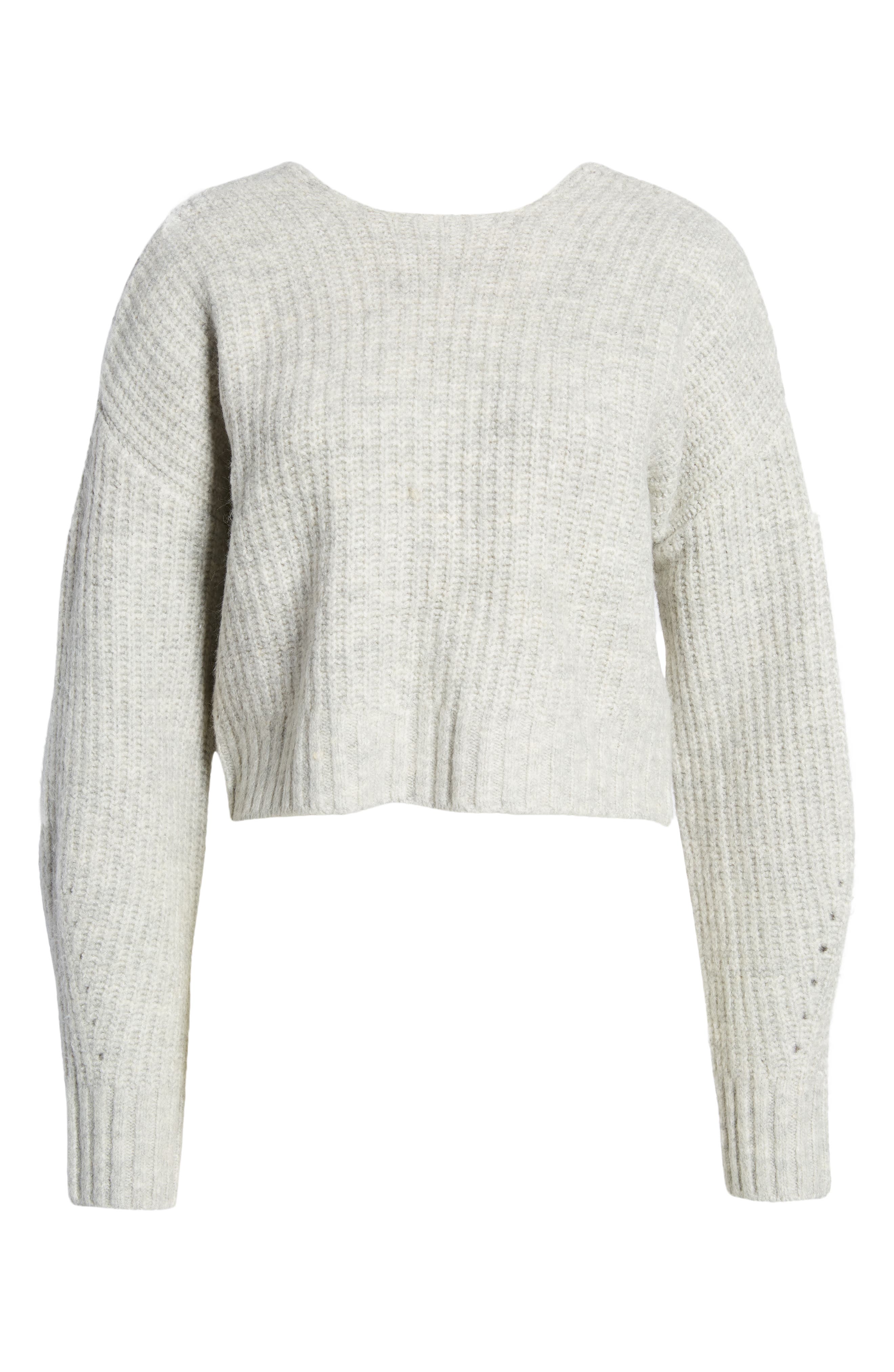 WAYF Fletcher Twist Back Knit Sweater 