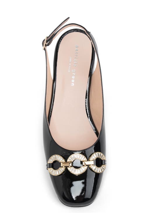 Patricia Green Aubrey Slingback Pump In Black Patent