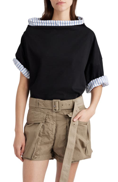 Dries Van Noten Layered Asymmetric Cotton Sweatshirt at Nordstrom,