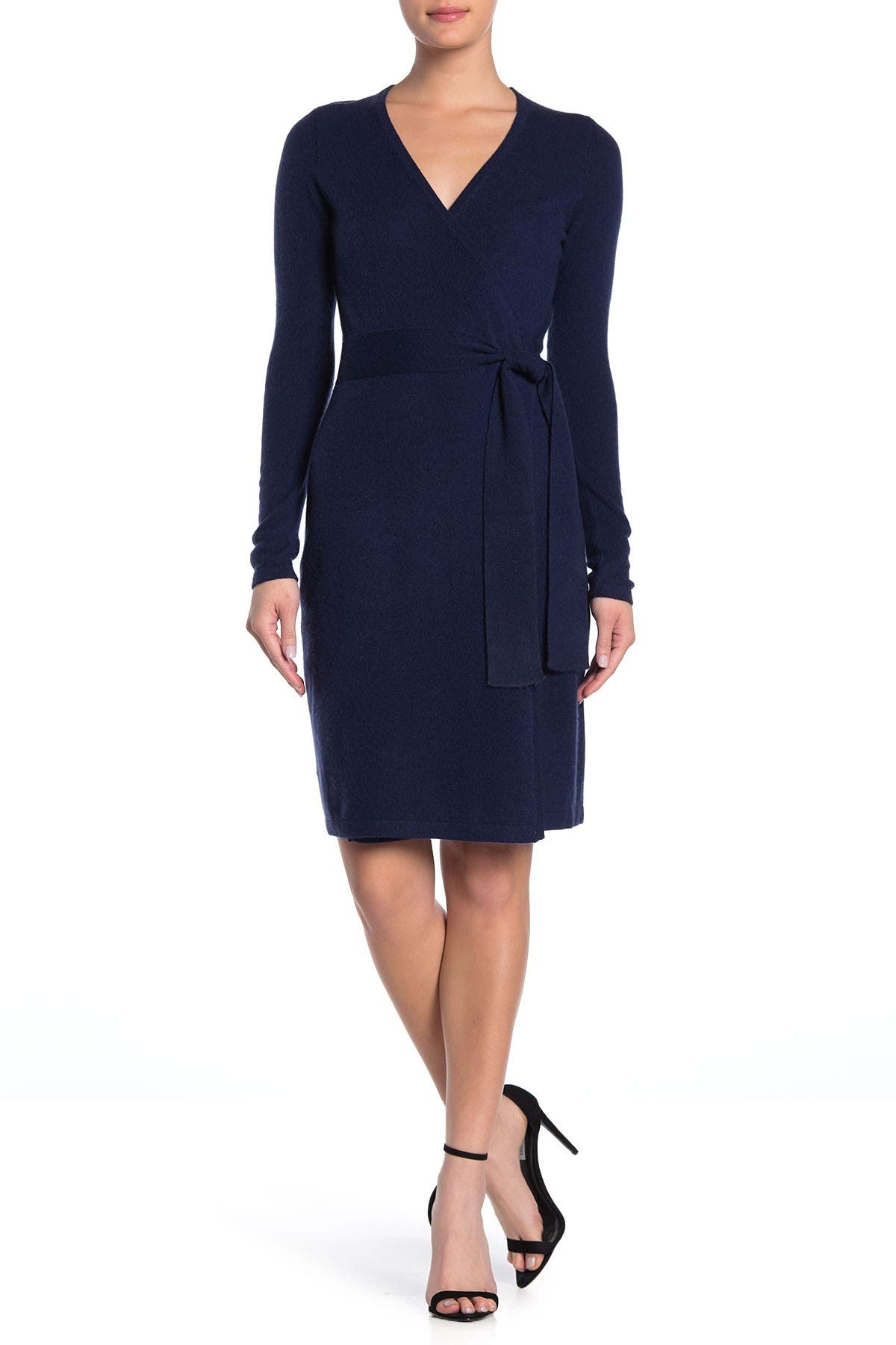 dvf linda cashmere wrap dress
