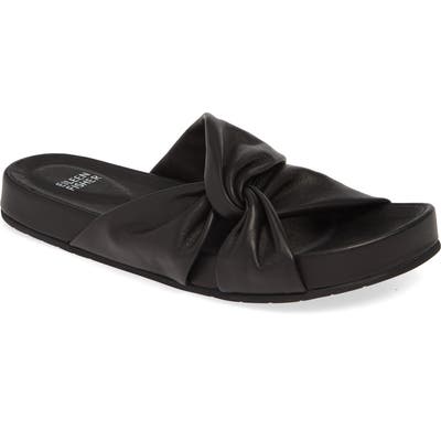 Eileen Fisher Pall Twisted Slide Sandal, Black