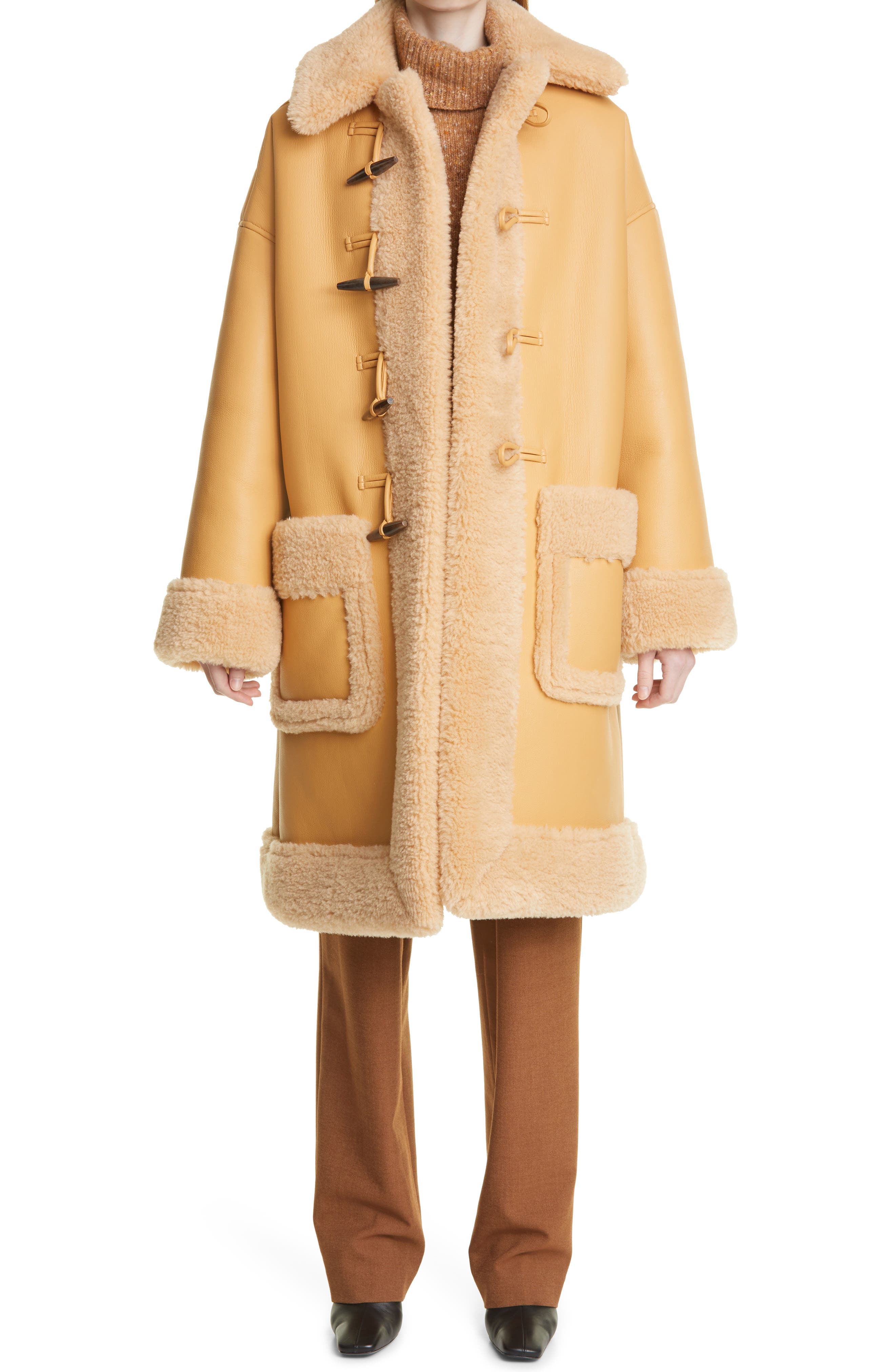nordstrom shearling coat