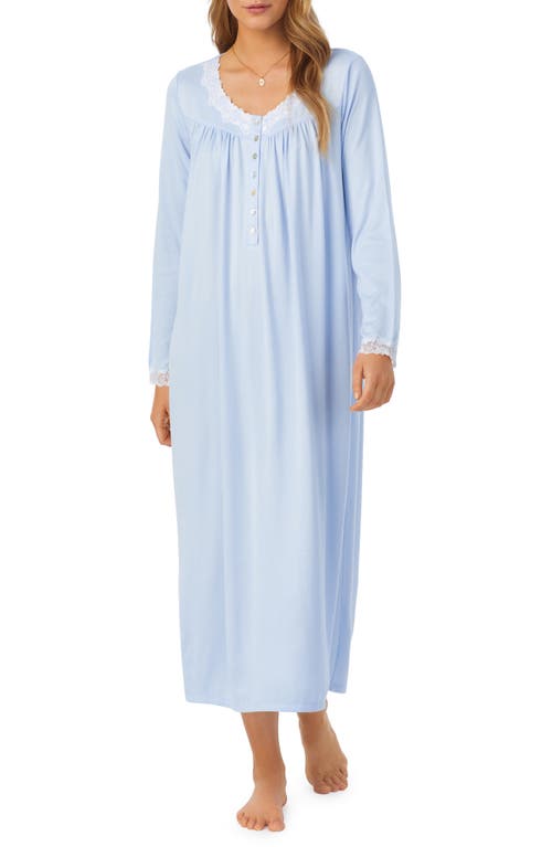 Eileen West Long Sleeve Ballet Nightgown in Blue at Nordstrom, Size Small