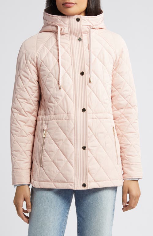 Michael Kors Water Resistant Diamond Quilted Hooded Jacket at Nordstrom,