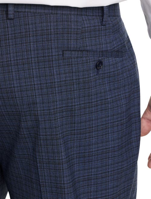 Michael Kors Check Patterned Suit Pants In Blue