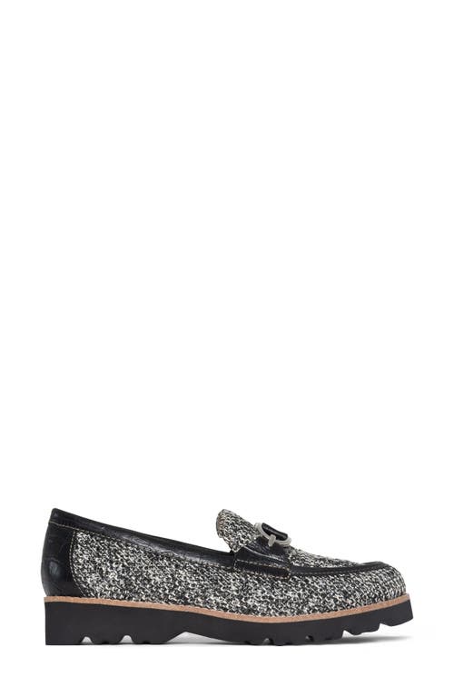 Shop Donald Pliner Clior Bit Loafer In Black/white-bkwh