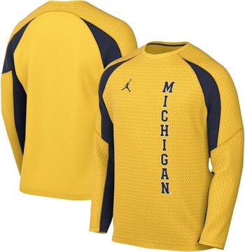 Jordan University of Michigan Football Maize #1 Limited Alternate Jersey