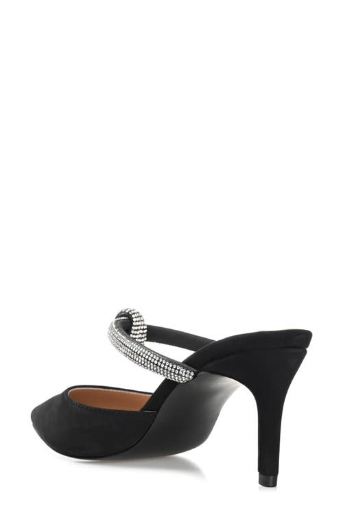 Journee Collection Women's Lunna Rhinestone Knot Dress Pumps In Black