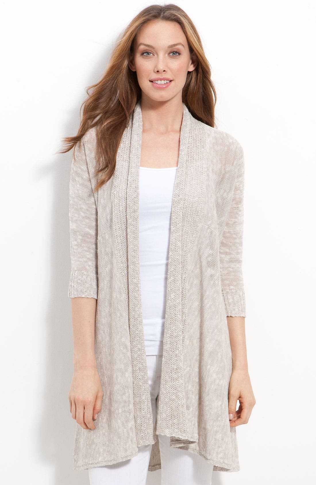 Eileen Fisher Shaped Long Cardigan (Plus) Nordstrom