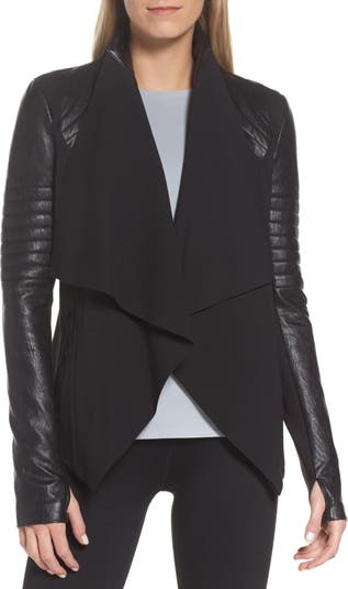 Drape Front Jacket - Black – Blanc Noir Online Store
