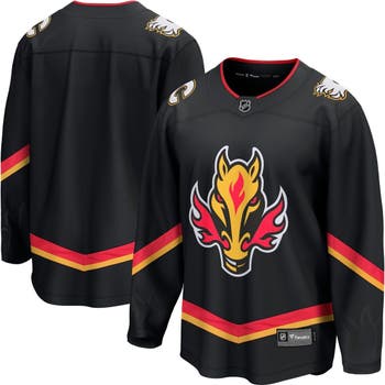 Men's Fanatics Branded Black Calgary Flames Alternate Premier Breakaway Jersey