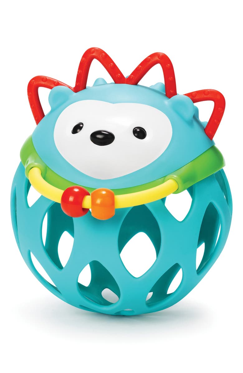 SKIP HOP Explore & More Roll Around Hedgehog Rattle, Main, color, MULTI