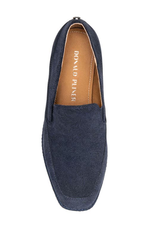 Shop Donald Pliner Wallis Platform Wedge Loafer In Navy